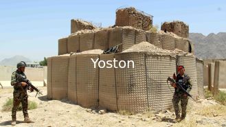 CINA Mil Gabion Mesh Hesco Sandbags Pagar Bastion Barrier Isi Wall Army Protection pemasok