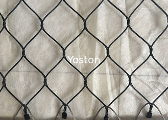 CINA Black Oxide Coated Mesh Mesh Stainless Steel, Wire Cable Netting Anti Cuaca pemasok