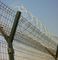 Razor Welded Wire Mesh Fence Panels Dalam 6 Gauge Airport Security Perimeter pemasok