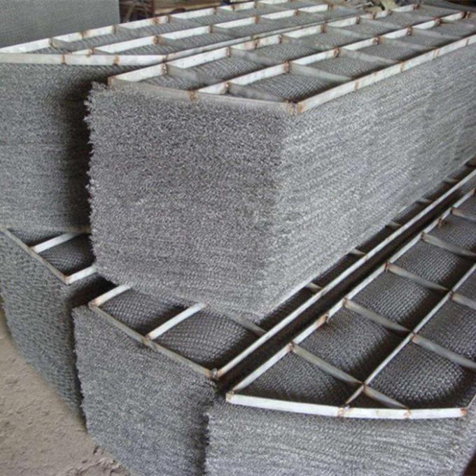 Stainless steel rajutan mesh demister pad dalam boiler steam drum pabrik