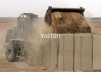 Cina Militer Welded Hesco Bastion Barrier Wall, Gabion Hesco Hambatan Geotextile Lined pemasok