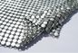 Tirai aluminium berpayet aluminium logam, Mesh kain tirai lembut tekstur pemasok